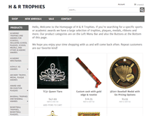Tablet Screenshot of hrtrophies.com